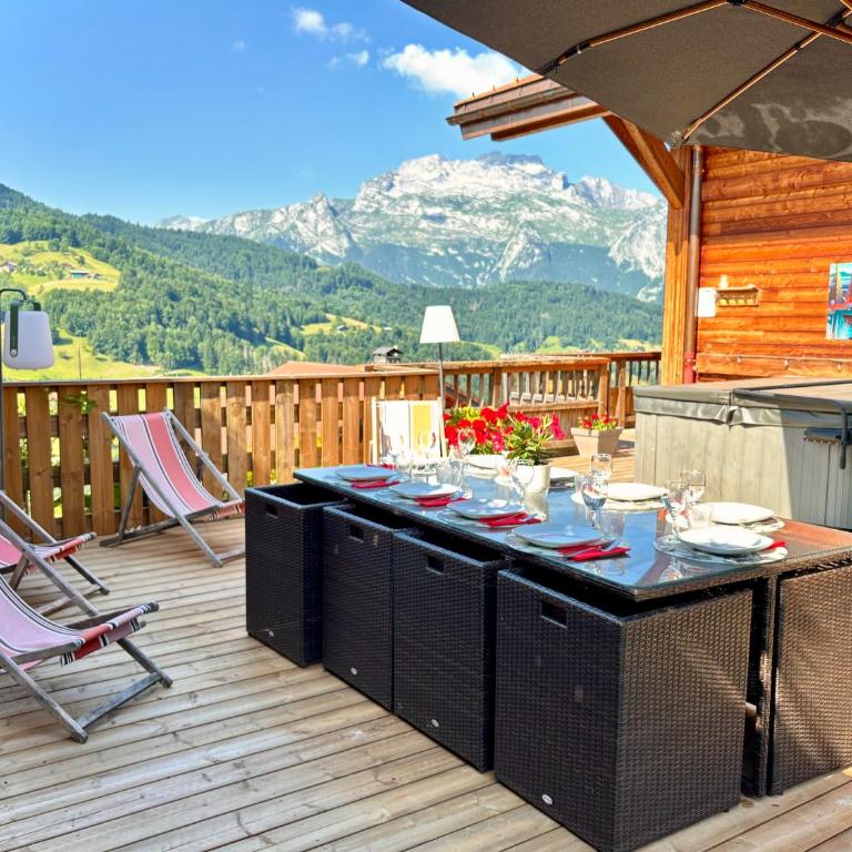 Chalet Alpaga Manigod La Clusaz 11 personnes - Maison 5 Chambres - 27