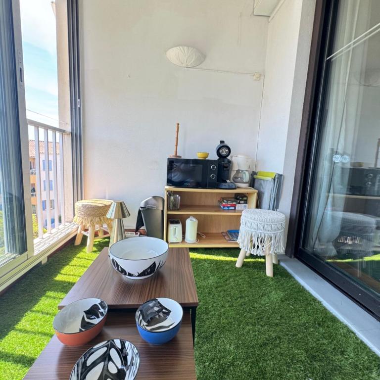 Studio dans résidence, piscine lagon, tennis et aire de jeux - Appartamento con Vista Giardino - 11
