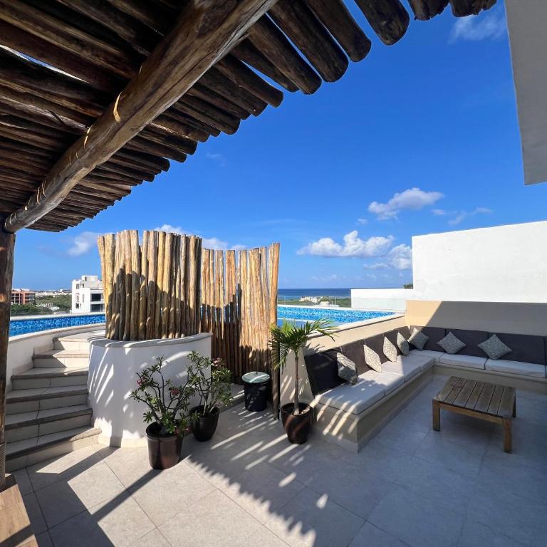 Condo Boho con Roof pool y vista al mar - One-Bedroom Apartment - 1