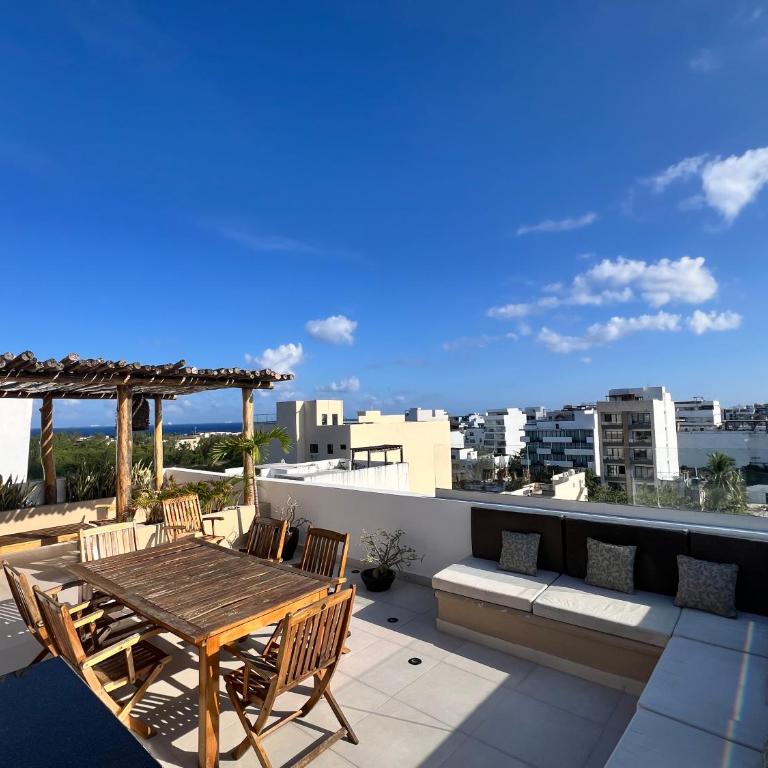 Condo Boho con Roof pool y vista al mar - One-Bedroom Apartment - 15
