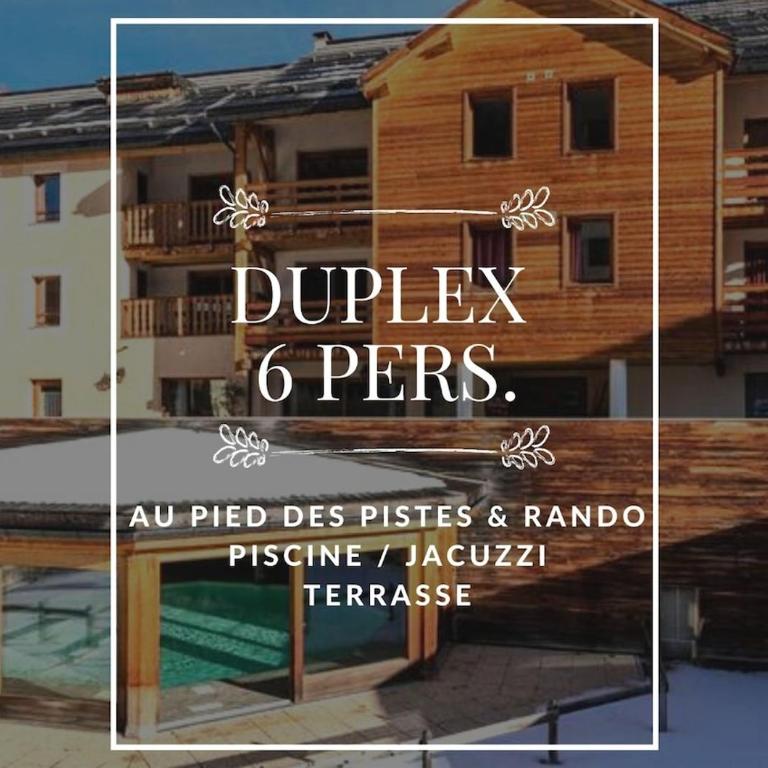 Appartement Abries - Jacuzzi et piscine - Pied des pistes - Duplex 6 personnes - Résidence étoilée - Appartement 2 Chambres - 1
