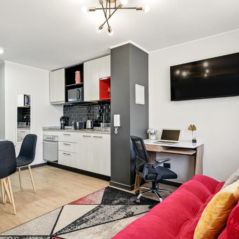 U310 - A pasos del Movistar Arena - 1dorm en Santiago - Wifi- Check in autonomo - Seguridad - Two-Bedroom Apartment - 8