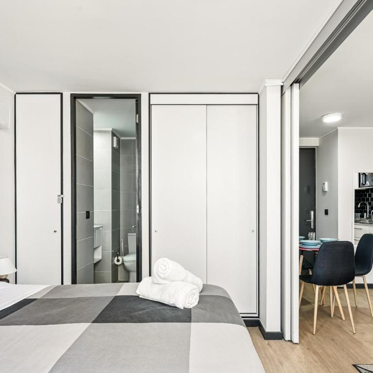 U310 - A pasos del Movistar Arena - 1dorm en Santiago - Wifi- Check in autonomo - Seguridad - Two-Bedroom Apartment - 17