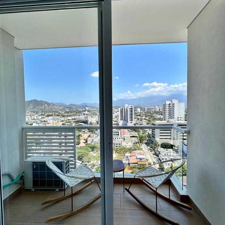 Apartamento Santa Marta - Apartamento Deluxe de 1 dormitorio con vistas a la ciudad - 4