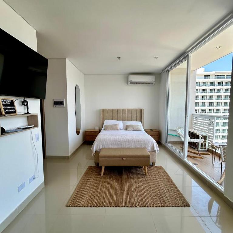 Apartamento Santa Marta - Apartamento Deluxe de 1 dormitorio con vistas a la ciudad - 8