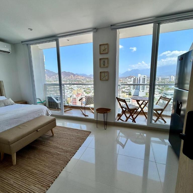 Apartamento Santa Marta - Apartamento Deluxe de 1 dormitorio con vistas a la ciudad - 10