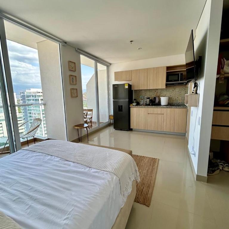 Apartamento Santa Marta - Apartamento Deluxe de 1 dormitorio con vistas a la ciudad - 11