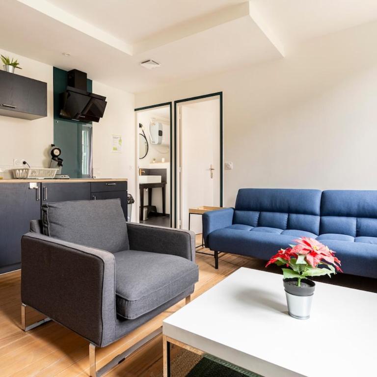 T2 Cosy proche Gare et Centre Ville - Parking Gratuit à proximité - Appartement 1 Chambre - 12