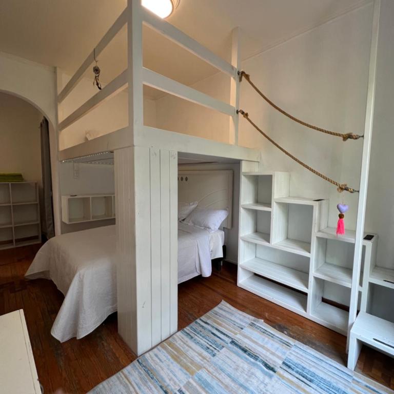 Habitación Juliette Bed&Breakfast 4 personas en la Condesa - Habitación Doble con baño compartido - 2 camas - 1