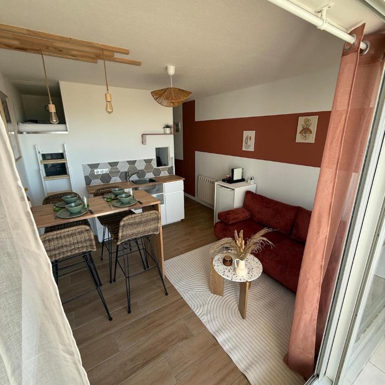 Studio cosy vue mer - 4 voyageurs - Appartement 1 Chambre - Vue sur Mer - 6