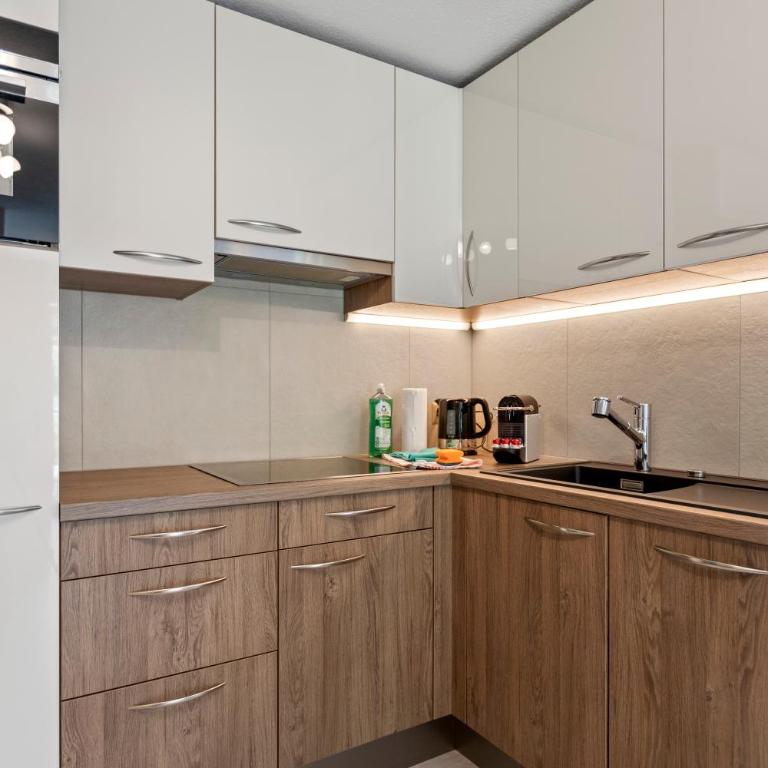 Zermatt, 4 pers, 3 lits - Balcon avec vue et petit jardin - Apartment mit 2 Schlafzimmern - 27