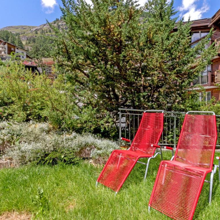 Zermatt, 4 pers, 3 lits - Balcon avec vue et petit jardin - Apartment mit 2 Schlafzimmern - 17
