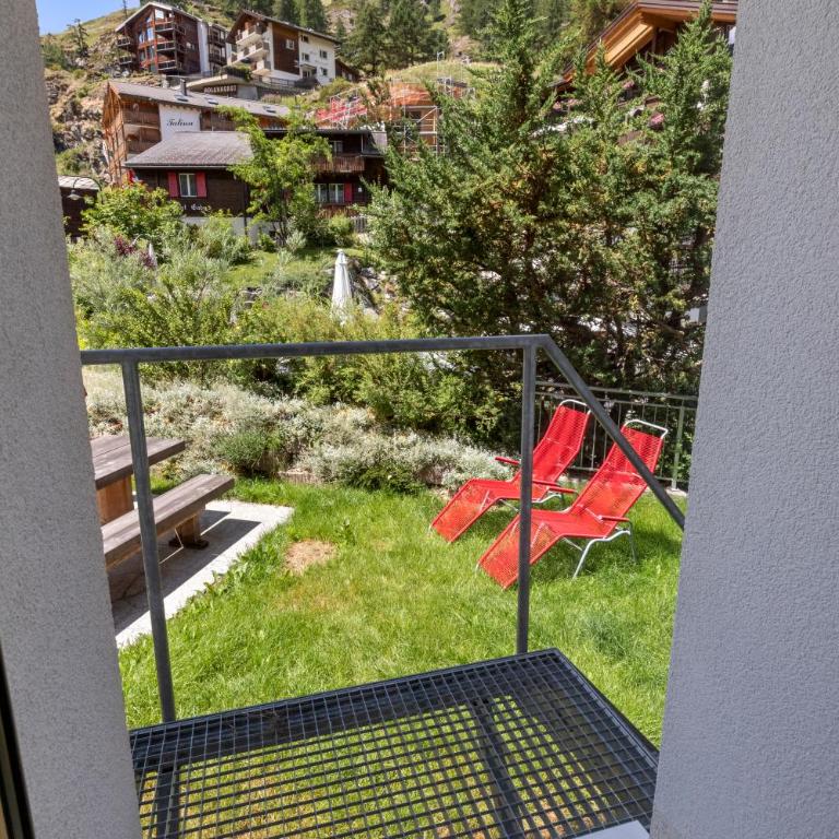 Zermatt, 4 pers, 3 lits - Balcon avec vue et petit jardin - Apartment mit 2 Schlafzimmern - 15