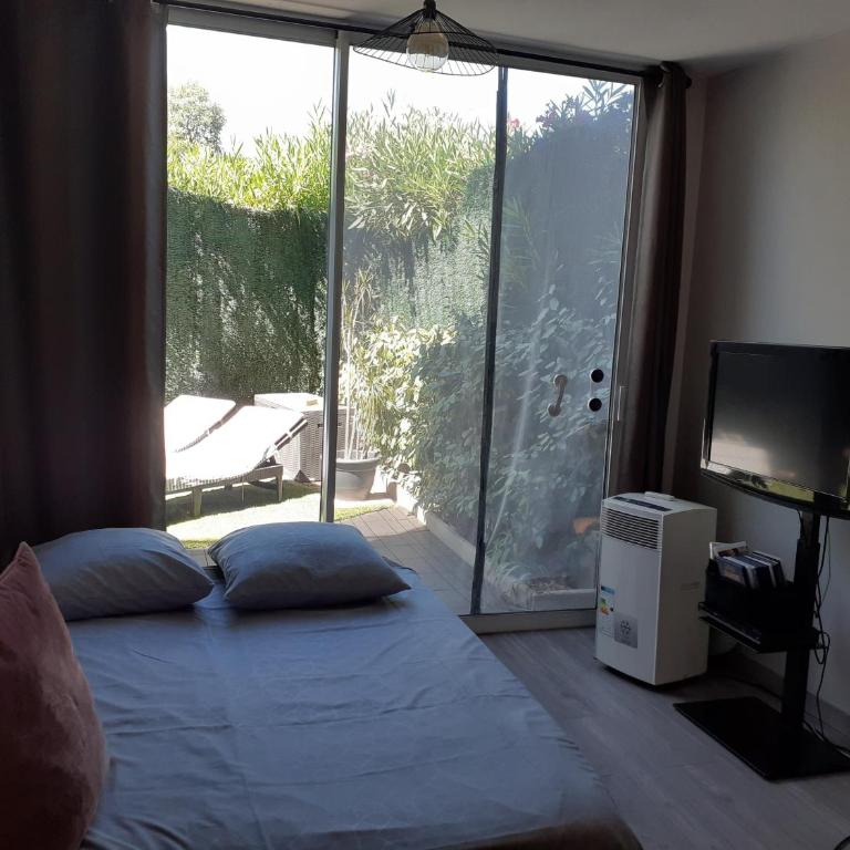 T2 Bord de mer avec jardin et piscine - One-Bedroom Apartment - 16