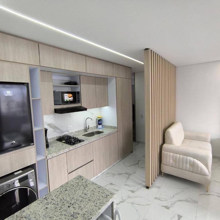 Apartaestudio amoblado, Edificio asturiano 302 - One-Bedroom Apartment - 7