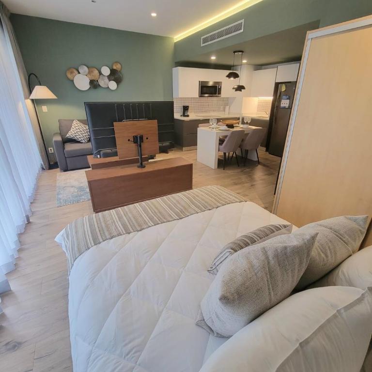 Relax en el paraíso alberca gym balcón privado - Apartamento Estudio - 14