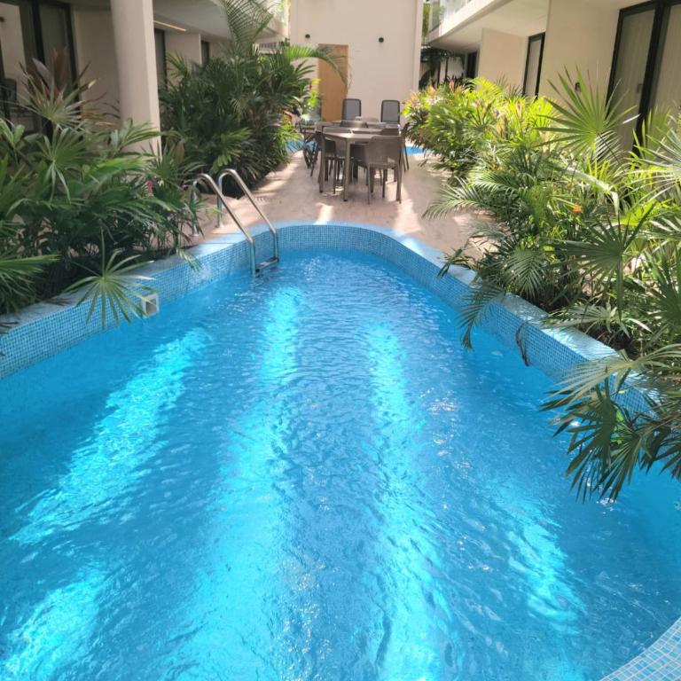 Relax en el paraíso alberca gym balcón privado - Apartamento Estudio - 27