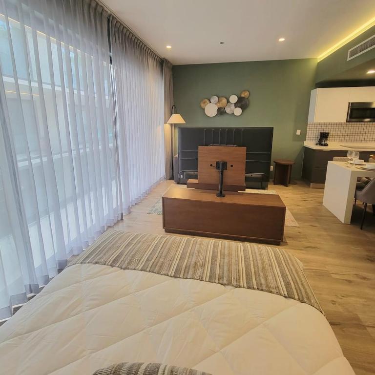 Relax en el paraíso alberca gym balcón privado - Apartamento Estudio - 12