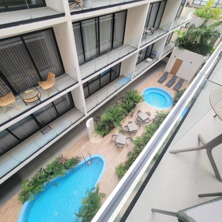 Relax en el paraíso alberca gym balcón privado - Apartamento Estudio - 16