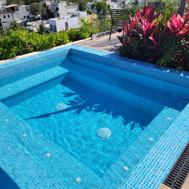 Relax en el paraíso alberca gym balcón privado - Apartamento Estudio - 35