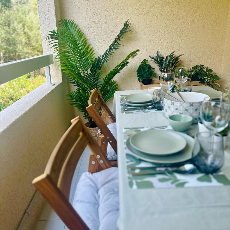 L'appartement Vert, Piscine, 750m de la Plage - Apartamento de 1 dormitorio - 18
