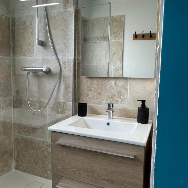Appartement calme vue mer côte sauvage Quiberon - Apartment mit 1 Schlafzimmer - 16