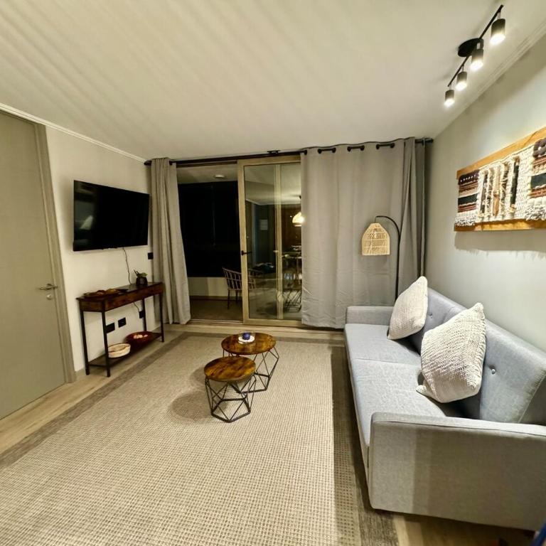 Departamento con piscina en Pucón con vista al Volcán - Two-Bedroom Apartment - 15
