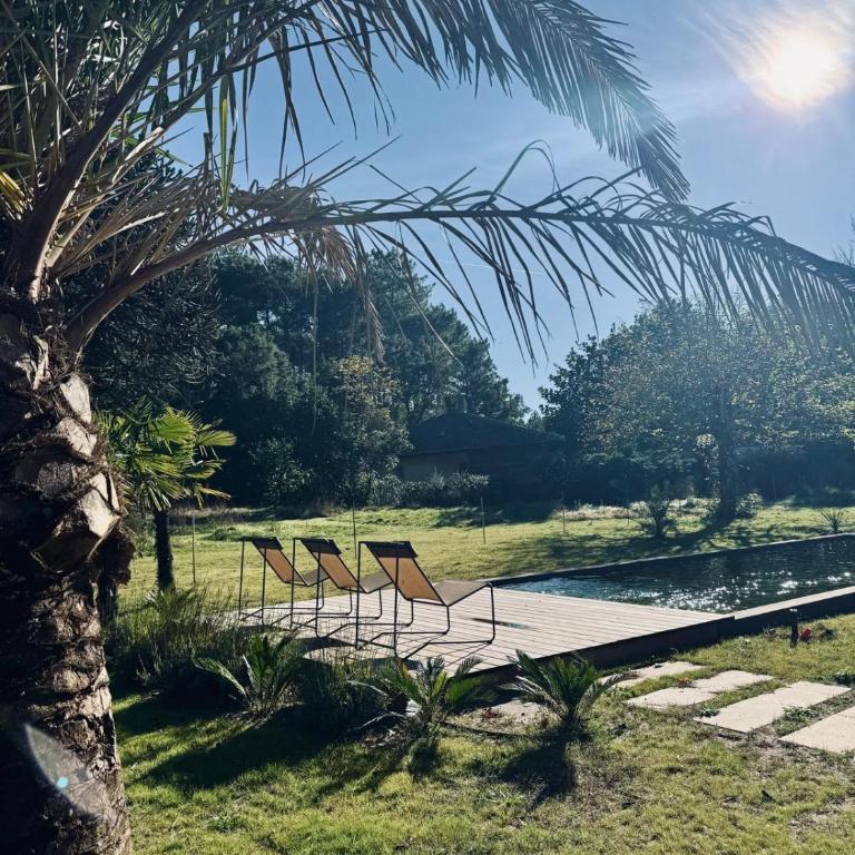 Villa des Résiniers, proche plage & forêt, wifi - Villa avec Piscine Privée - 2