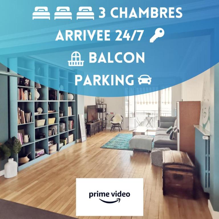 Grand Appartement Familial, Tours Centre, Parking - Apartamento de 3 dormitorios - 1