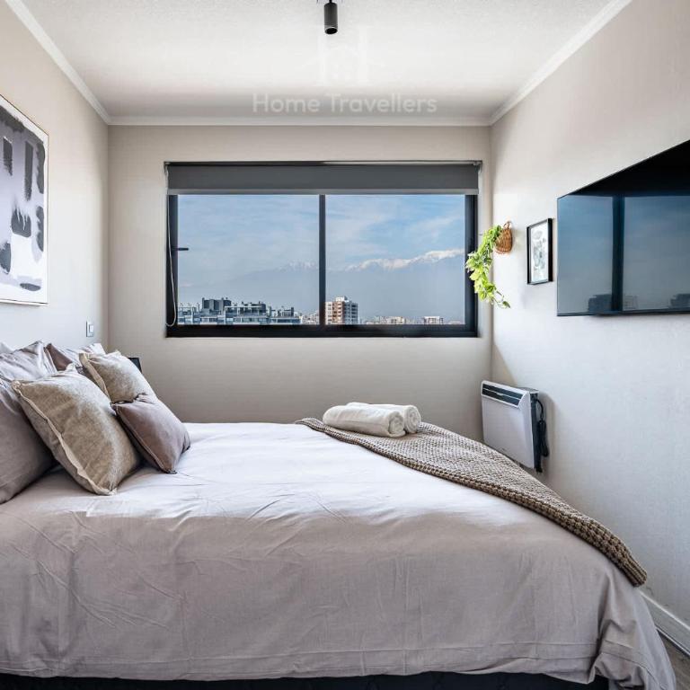 HT Dpto en Nunoa con Balcon y Estac 3PAX - Apartment - 5
