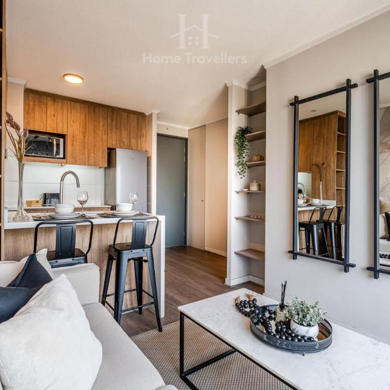 HT Dpto en Nunoa con Balcon y Estac 3PAX - Apartment - 9