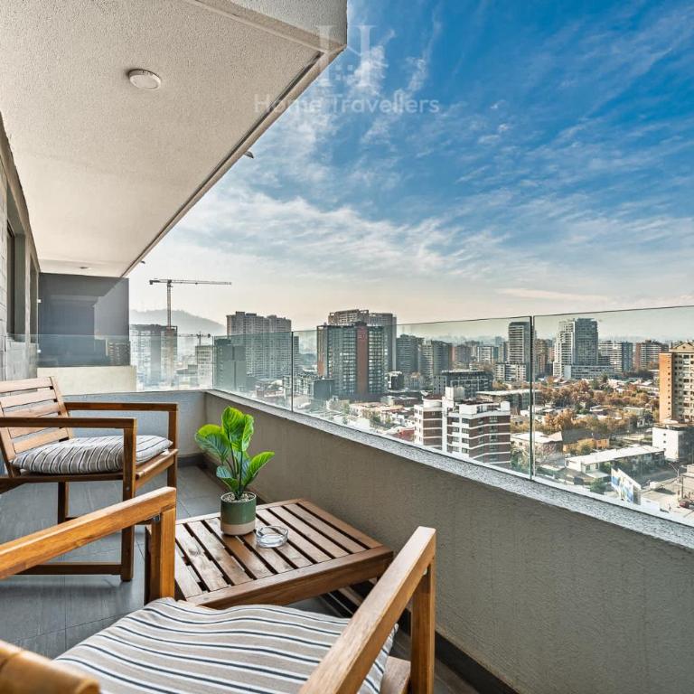 HT Dpto en Nunoa con Balcon y Estac 3PAX - Apartment - 15