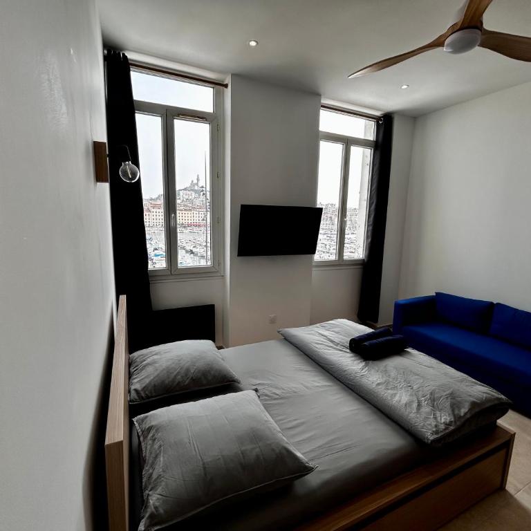 Appartement vue imprenable Vieux-Port et Notre Dame - Studio - Vue sur Mer - 2