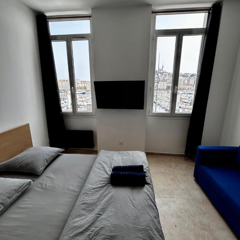 Appartement vue imprenable Vieux-Port et Notre Dame - Studio - Vue sur Mer - 3