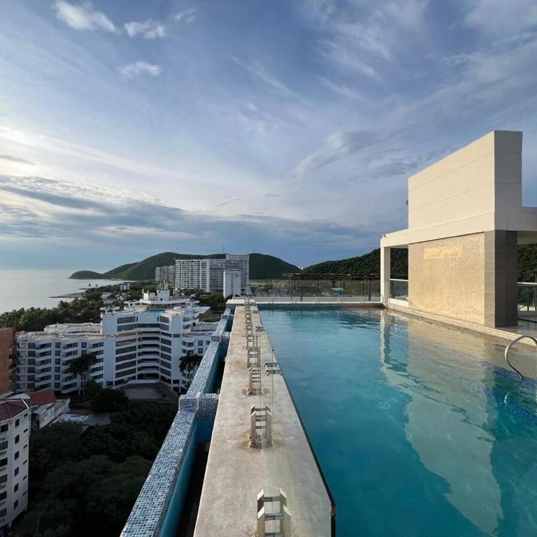Edificio Caribe Palma, Cabo Tortuga, Santa Marta - Apartamento de 1 dormitorio con balcón y vistas al mar - 1