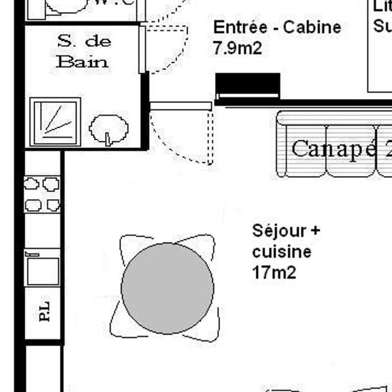 Studio cabine à Aussois, 4 pers., avec parking - Studio - 4