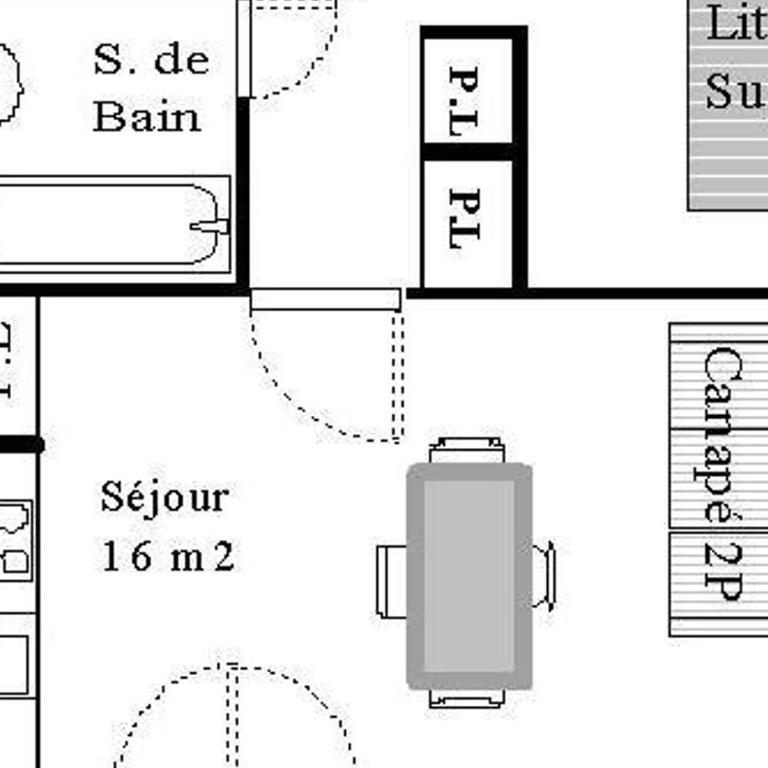 Studio cabine pour 4 personnes au pied des pistes à Aussois - Studio - 6