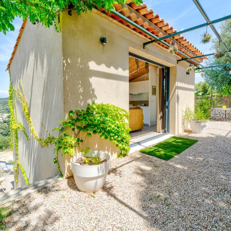 Tiny House - St-Paul-de-Vence - private jacuzzi - panoramic view - Casa con 1 dormitorio - 23