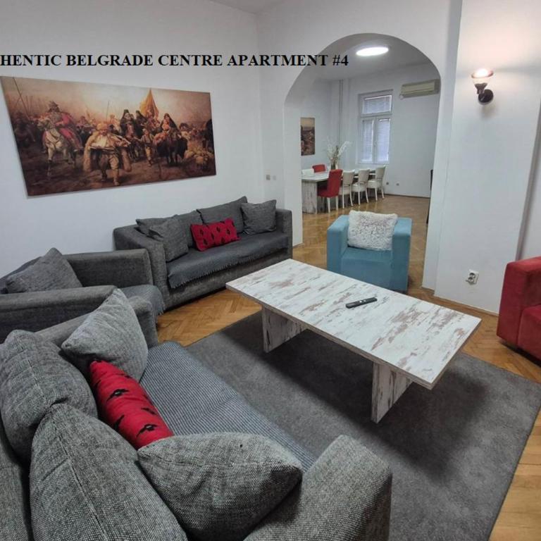 Authentic Belgrade Centre Apartment #5, Four bedrooms, One Full Bathroom, One Toilet - Three-Bedroom Apartment - 1