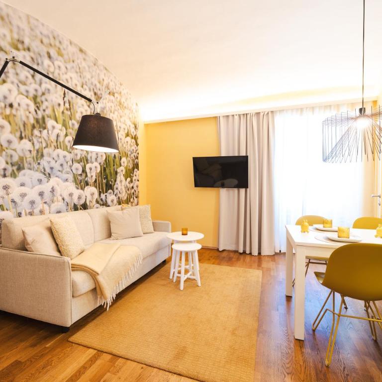 Yellow Flat by GrazRentals Vaulted Kitchen & Pet Friendly & Free Parking - Apartment mit 1 Schlafzimmer - 7