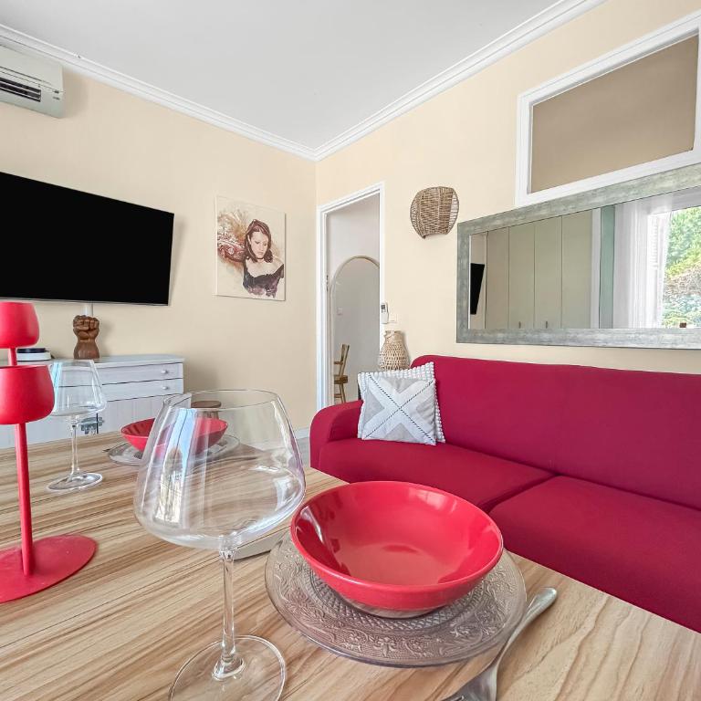 Studio Cap d Antibes Balcon vue mer - Studio avec Terrasse - 5