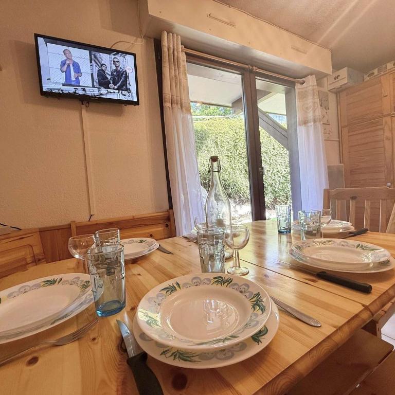 Appartement cosy à 500m du centre, 5 pers, terrasse, parking, casier à ski - Praz-sur-Arly - Appartement 1 Chambre - 5