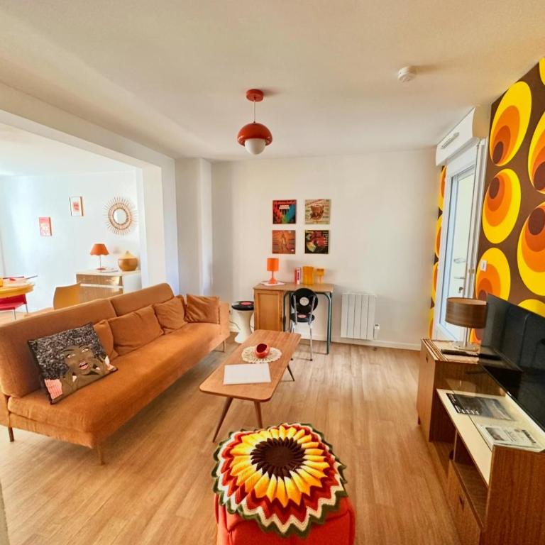 Sheila - RDC à la déco style années 70 avec terrasse à deux pas de la plage - Apartment mit 2 Schlafzimmern und Terrasse - 1