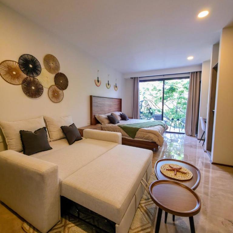 Cozy Studio with King Bed, Rooftop Pool and Fast Wi-Fi - Apartamento de 1 dormitorio - 6