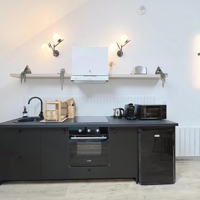 Jungle - Appartement - Cathédrale 4 min - Centre - Reims - Apartment mit 1 Schlafzimmer - 3