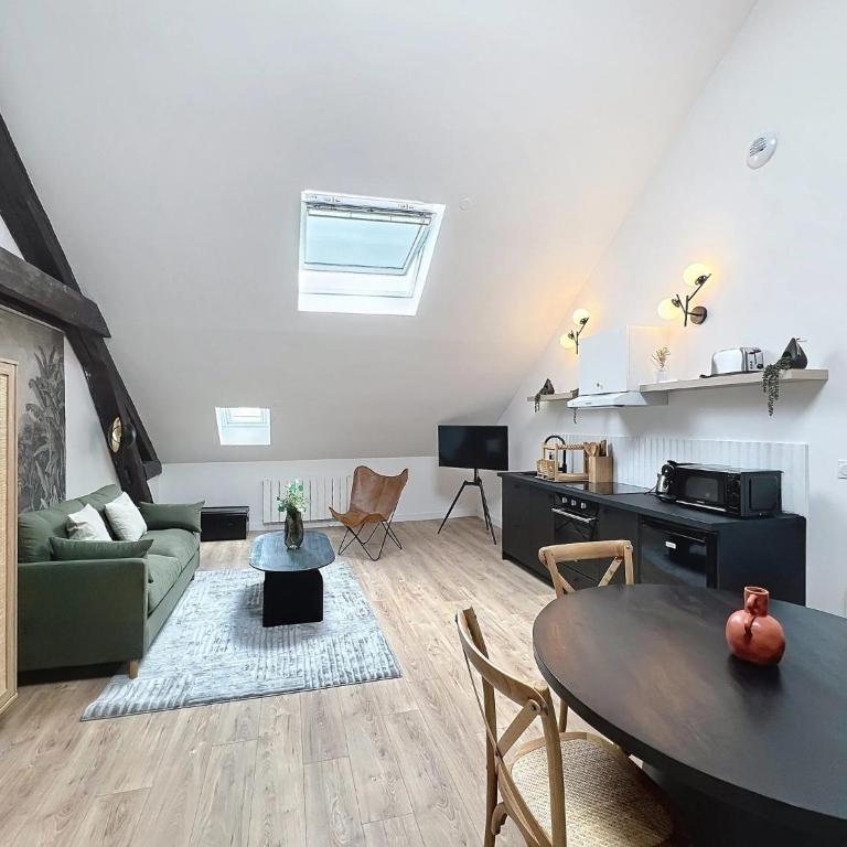Jungle - Appartement - Cathédrale 4 min - Centre - Reims - Apartment mit 1 Schlafzimmer - 13