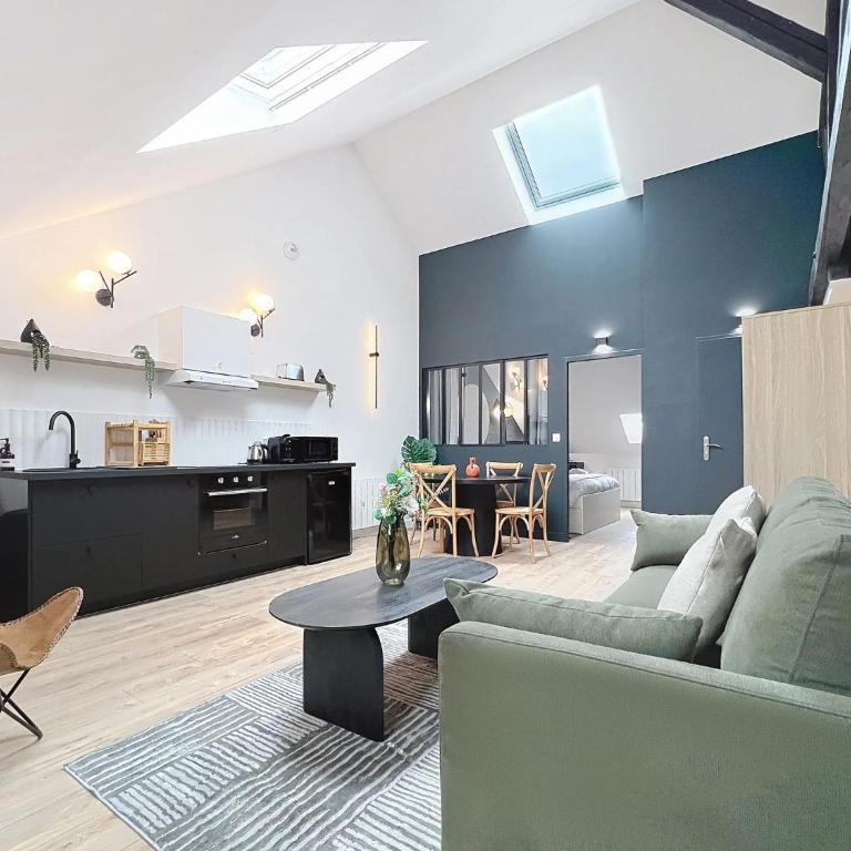 Jungle - Appartement - Cathédrale 4 min - Centre - Reims - Apartment mit 1 Schlafzimmer - 23