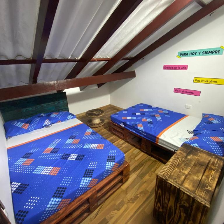 Habitación Natural Casalegre - Habitación Doble con baño privado externo - 2 camas - 4