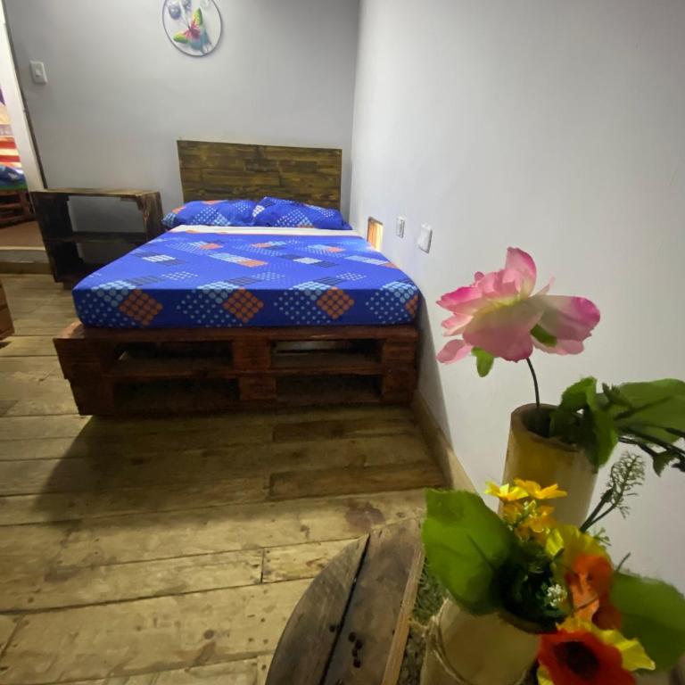 Habitación Natural Casalegre - Habitación Doble con baño privado externo - 2 camas - 6