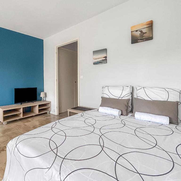 Studio proche de la mer avec parking Cagnes-sur-Mer - Apartment mit 1 Schlafzimmer - 8